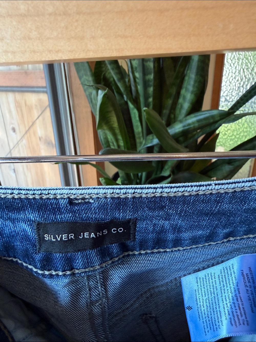 Silver Jeans Dark Blue Boyfriend Straight-Leg Jeans - Picture 2 of 6